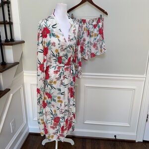Z Supply Resort EUC Floral Swim Coverup Set - Fits S/M
